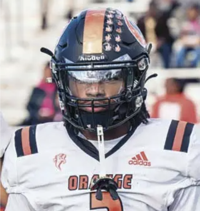  Orange HS Football Team Ends Fine 6 - 3 Season: QB Maurice Williams breaks school records
